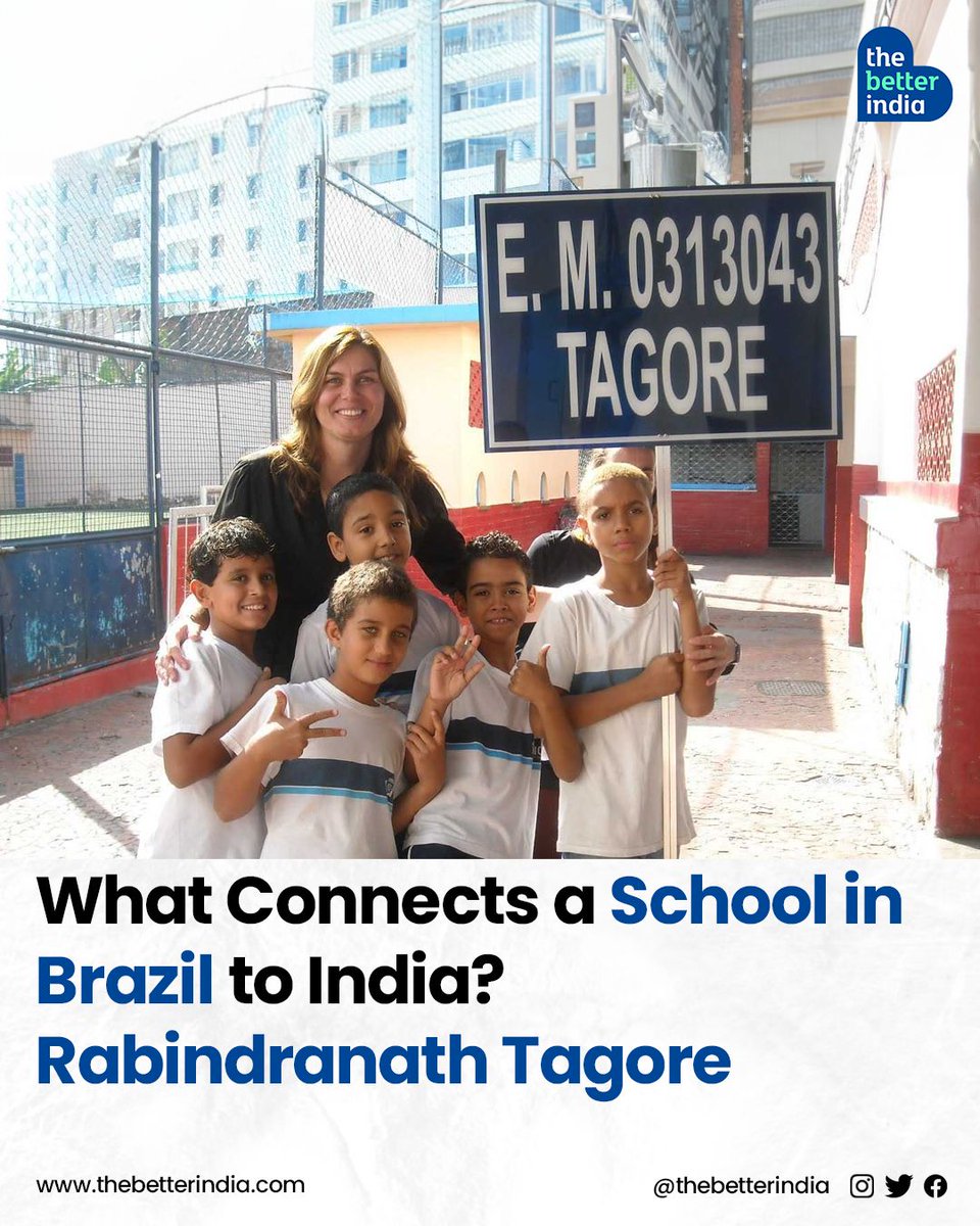 Nestled near Rio de Janeiro's iconic Copacabana Beach, lies Escola Municipal Tagore. 

#RabindranathTagore #Brazil #India #CulturalExchange #Diversity #Education #EscolaMunicipalTagore #RiodeJaneiro