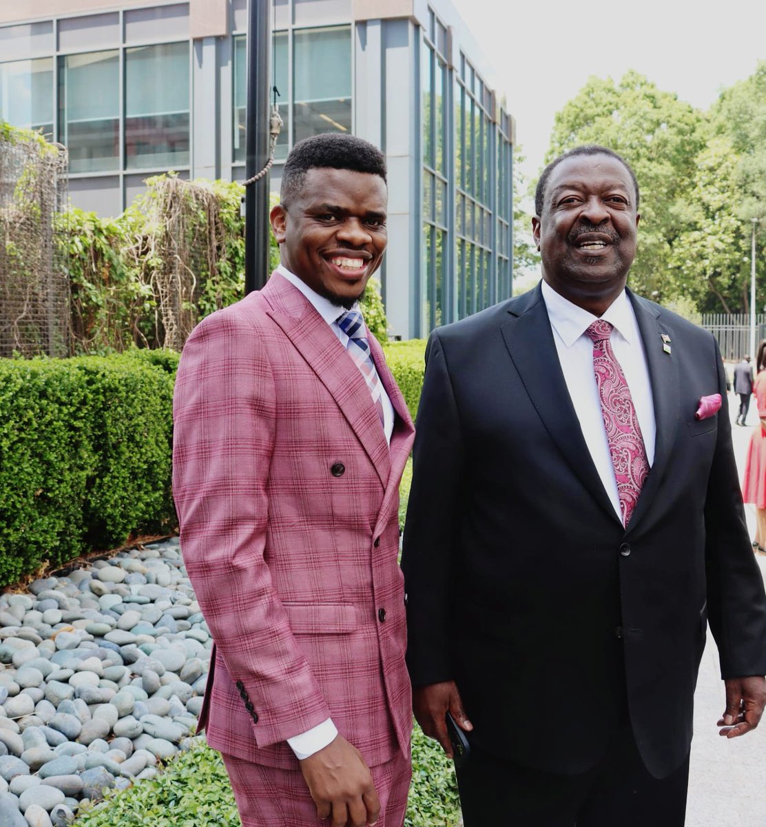 I'm glad to have met, interacted with, and tapped into the wisdom of Kenya's best Cabinet Secretary for Foreign Affairs and Diaspora, who also doubles as the Prime CS, Dr. Musalia Mudavadi! Such a calm, composed, and respectful man! We should vote for him in 2032.