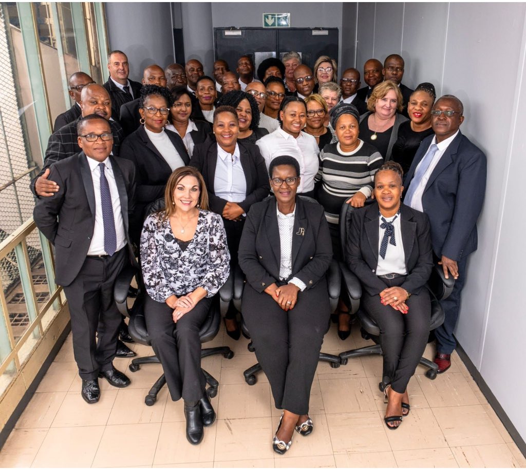 [SAPS OBSERVES CHILD PROTECTION WEEK]Meet our Family Violence,Child Protection & Sexual Investigations detectives Management team. In the past year, they ensured 2300 accused are imprisoned&19306 are arrested for GBVF & crimes perpetrated against children. 321 got life sentence
