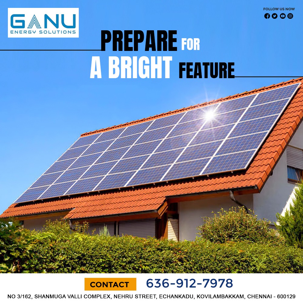 Ganu Energy
'Prepare for a Bright Feature'
✅SOLAR POWER PANEL
☎For More Details Call us : 93441 79620
#SolarPower #RenewableEnergy #CleanEnergy #SolarPanel #SustainableLiving #GreenEnergy #SolarEnergy #GoSolar #EnergyEfficiency #SolarInstallation #SolarTech #SolarCells