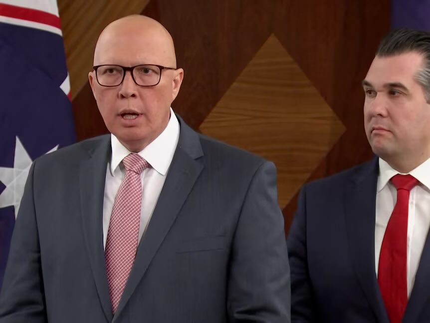 #Dutton really is a dead-shit! 😡 'I don't know why the prime minister is not showing leadership at the moment, and he's tarnishing and damaging our international relationships with like-minded nations when he is not strong enough to stand up alongside President Biden.