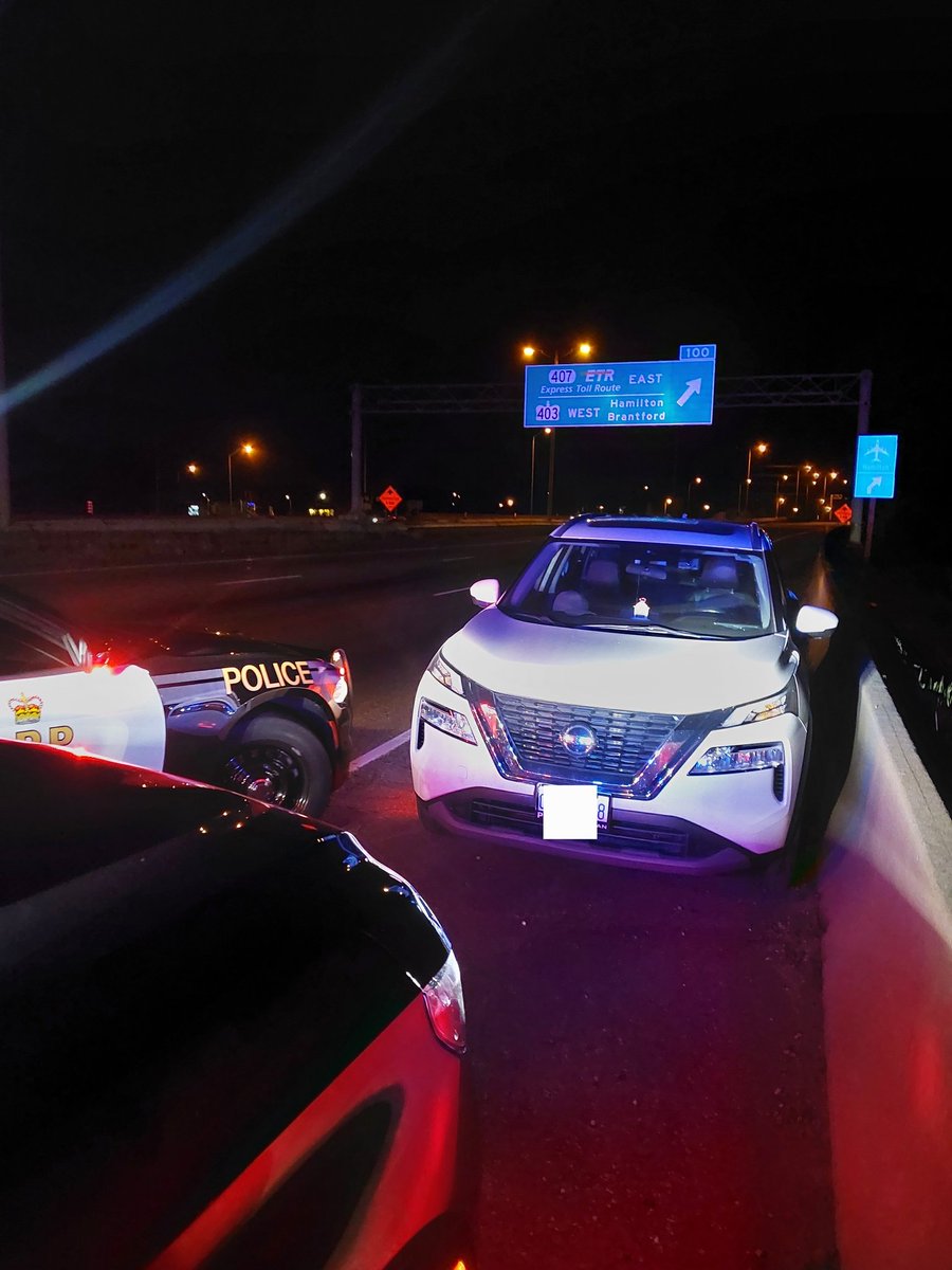 At 11:48pm Tuesday night, members of #BurlingtonOPP responded to a wrong way vehicle in the Toronto bound lanes of the #QEW from Guelph Line. The vehicle was located near Fairview St and safely stopped. The elderly male driver was assessed by paramedics and taken home. ^rt
