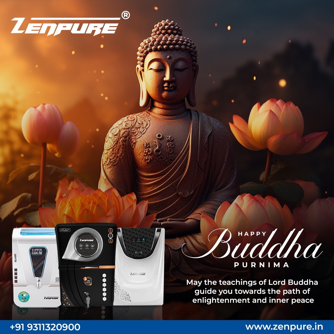 ZenPureBharat's tweet photo. May the light of Buddha's teachings guide us towards a path of love, compassion, and peace. 
Zenpure wishes everyone a blessed Buddha Purnima.

Call: +91 9311320900
Visit: https://t.co/TaPoVt4Svi

#ZenPure #ZenPureBharat #SwitchToAlkalineWater
#BuddhaPurnima #Purnima #Blessings https://t.co/NJZ1ijw1aW