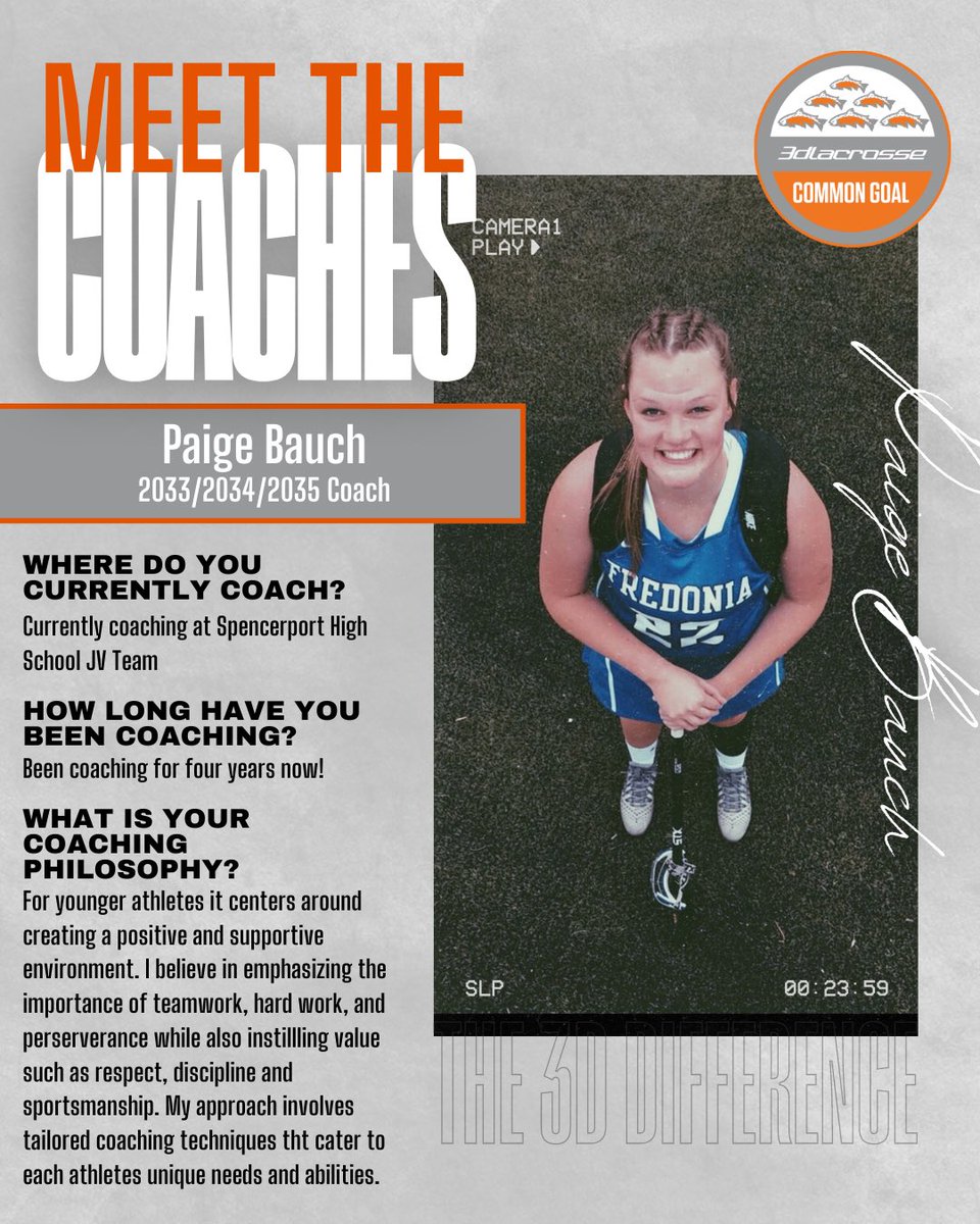 3d Common Goal (@3dcommongoal) on Twitter photo Rounding out our amazing coaching staff are our two Coaches for our youngest age group ๐ธ Coach Paige Bauch Rounding out our amazing coaching staff are our two Coaches for our youngest age group ๐ธ Coach Paige Bauch
