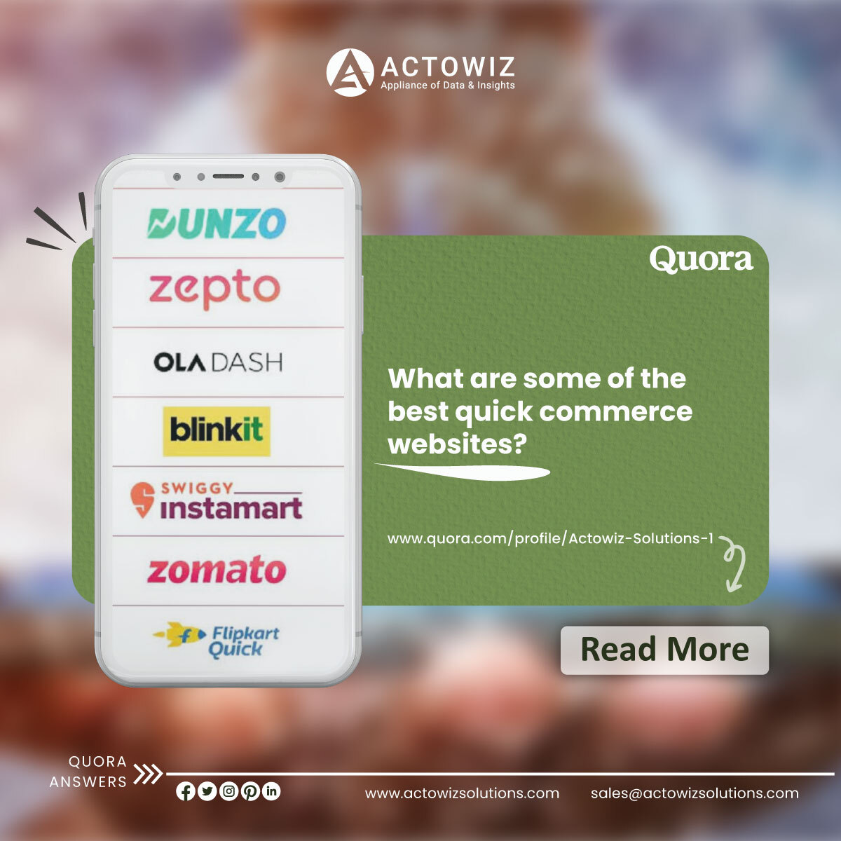 Quick commerce, Q-commerce, or instant commerce refers to the fast delivery of #goodsorderedonline typically within an hour or less. quora.com/What-are-some-… #QuickCommerceWebsitesScraping #QuickCommerceWebsitesScraper #ScrapeQuickCommerceWebsites #actowizsolutions #Usa #Uk #uae