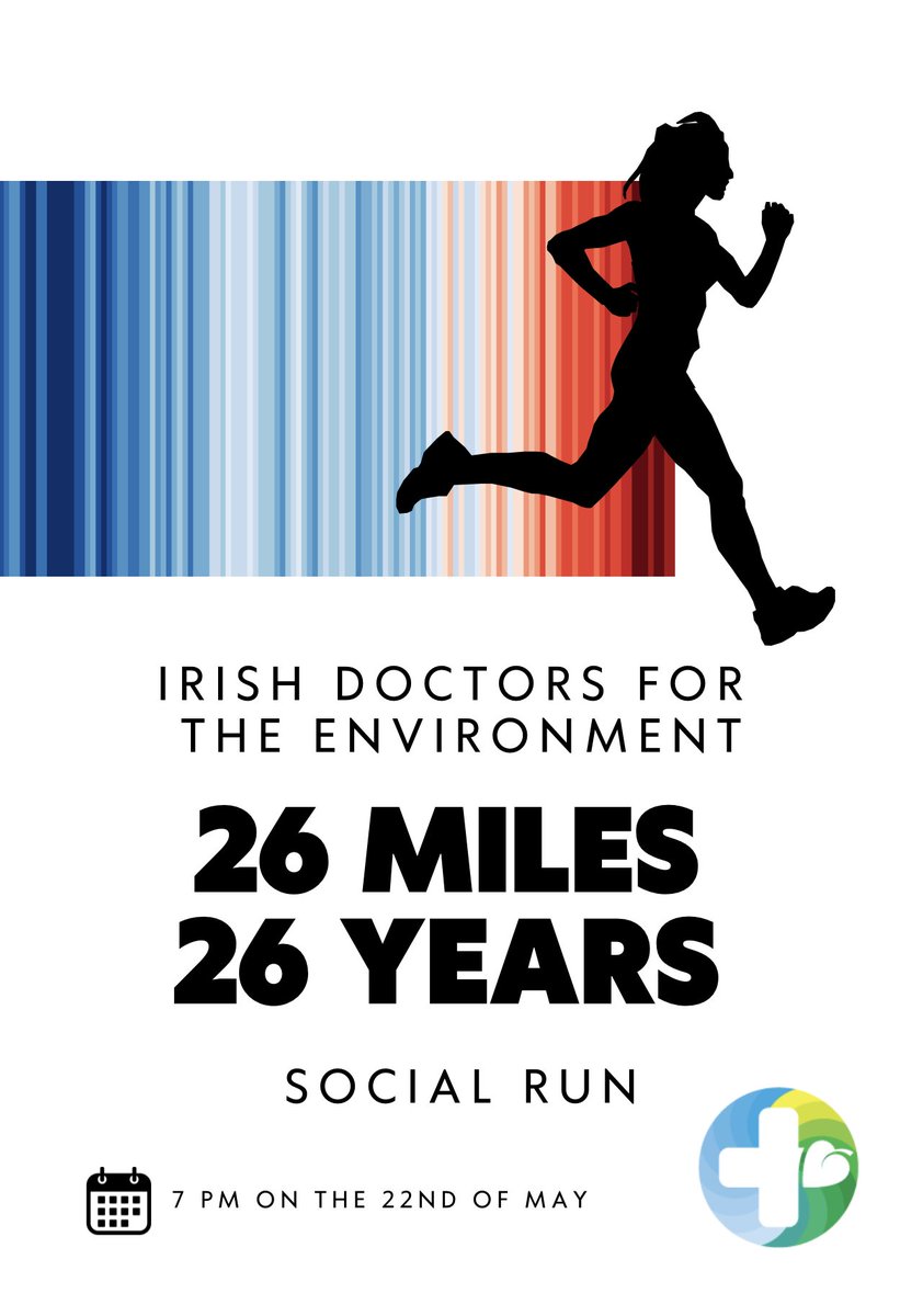 Are you a healthcare worker or student based in Dublin? 

Interested in learning more about who we are what we do? Why don't you come along to our social run in the Clontarf area tonight? 

DM for more details! 
#PlanetaryHealth #SustainableHealthcare