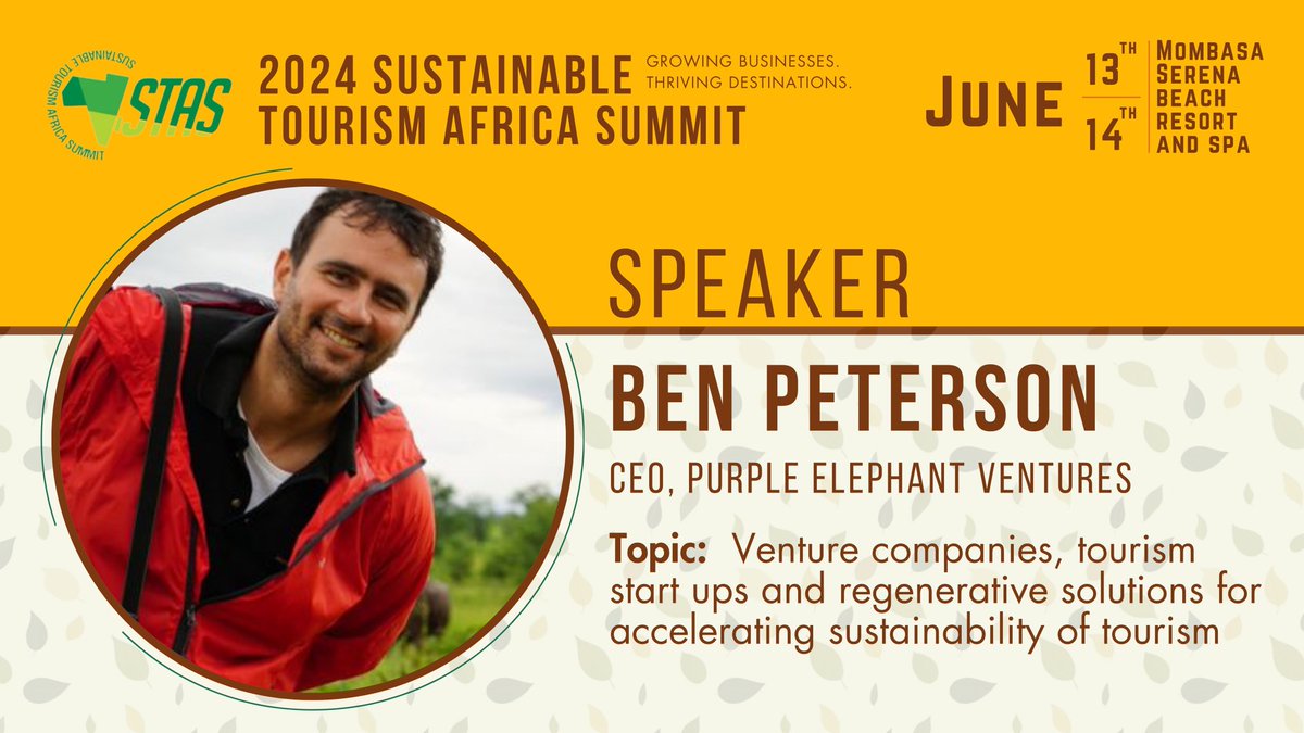 There are not many ground breaking start ups in tourism in Africa. Why is this the case? SO what do start-ups in tourism look like? Add sustainability to these mysteries, and it gets complex. The CEO of @PE_Ventures will be breaking all these down at Sustainable Tourism Africa
