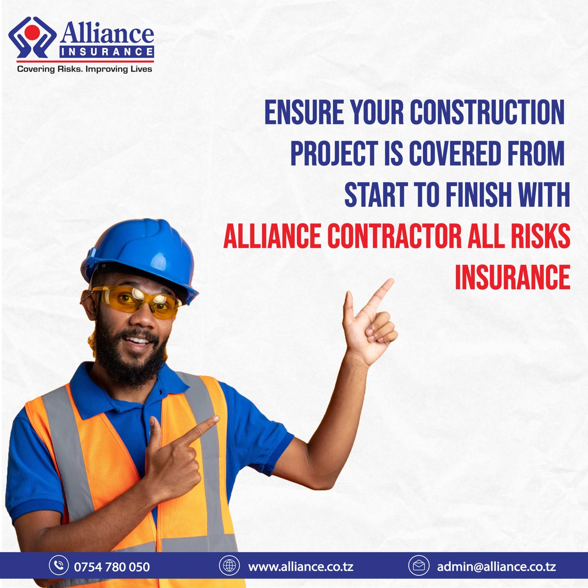 #alliance #allianceinsurance #contratcorallrisk #tanzania #daresalaam #safety #coveringrisksimprovinglives #contractors #contratcorallriskinsurance #insuranceintanzania #insuranceindaressalaam