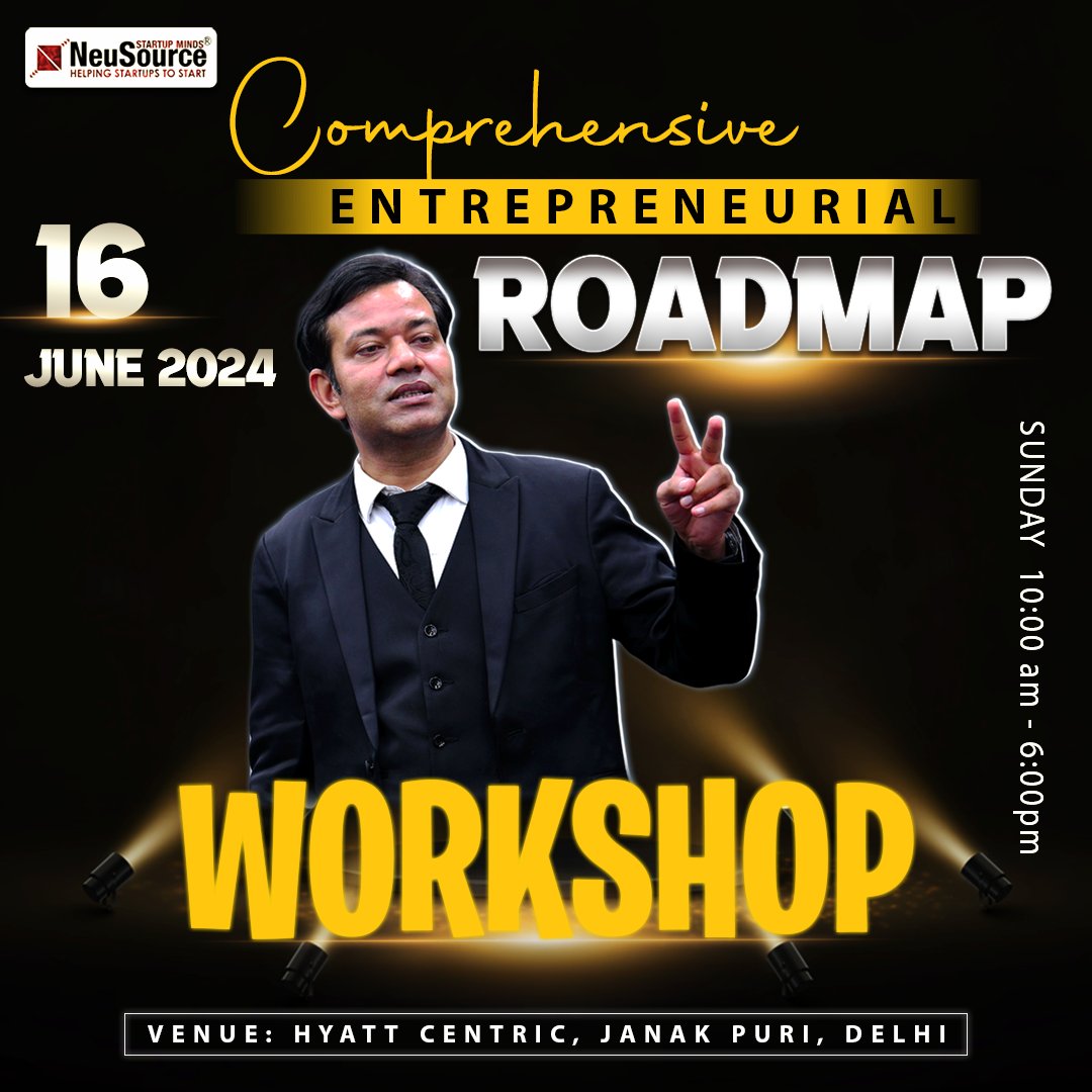 June 16, 2024:Elevate your business strategy exclusive workshop! Reserve your spot now! 👉 Watch Our Workshop Preview - youtu.be/MJ_opCldqoc Call us 8929459868 Visit our Website: event.neusourcestartup.in #BusinessWorkshop #Strategy #Success #June16 #ReserveNow #Entrepreneur