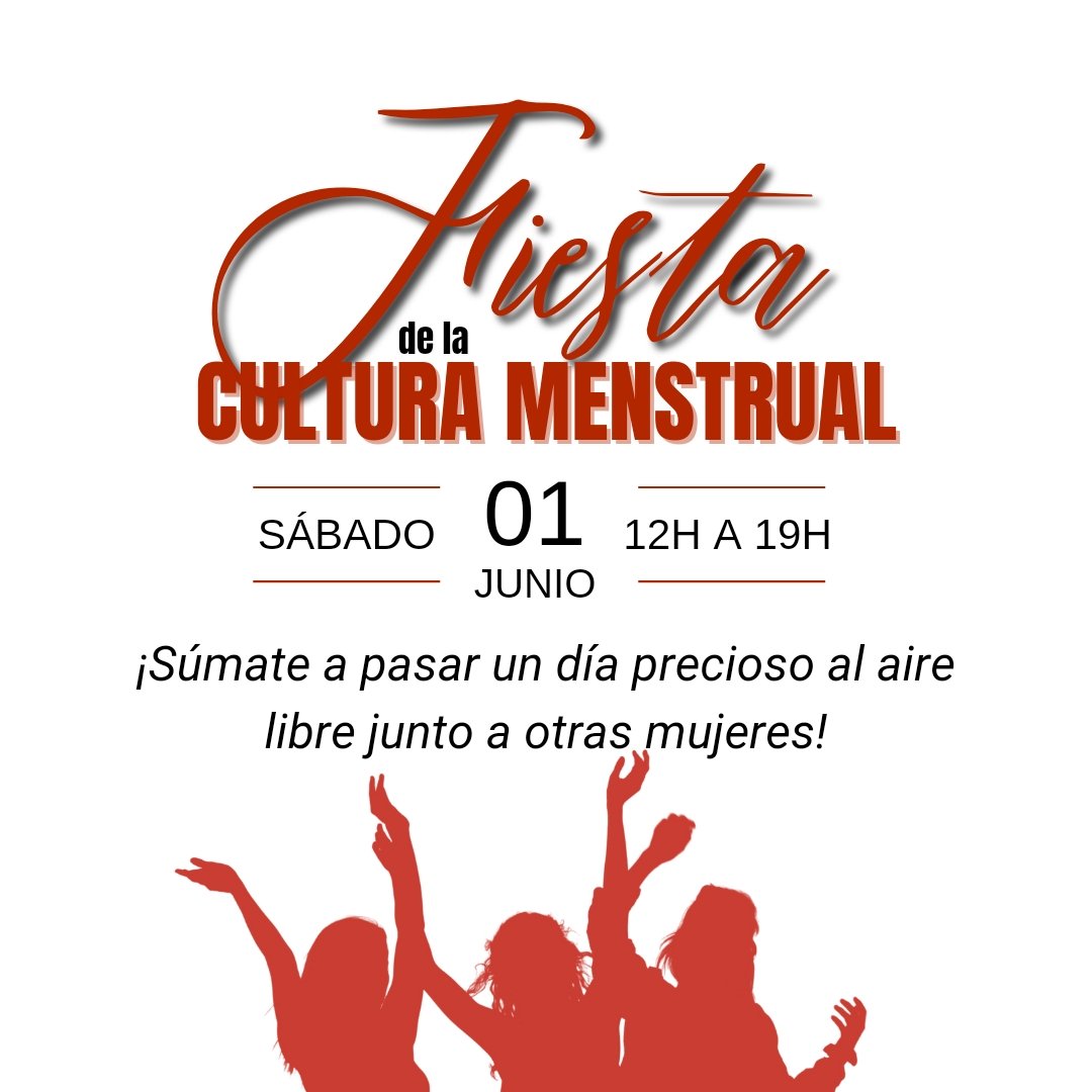 Mujeres educadoras, sanitarias, activistas, artesanas... Cíclicas, menstruales, climatéricas... ¡Fiesta de la Cultura Menstrual! Sábado 01 de junio.
Rubí, Barcelona. Más información:
forms.gle/ccFfX4TCuJESzG…
#lavidaenrojo #culturamenstrual