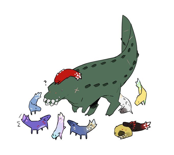 「shark sharp teeth」 illustration images(Latest)