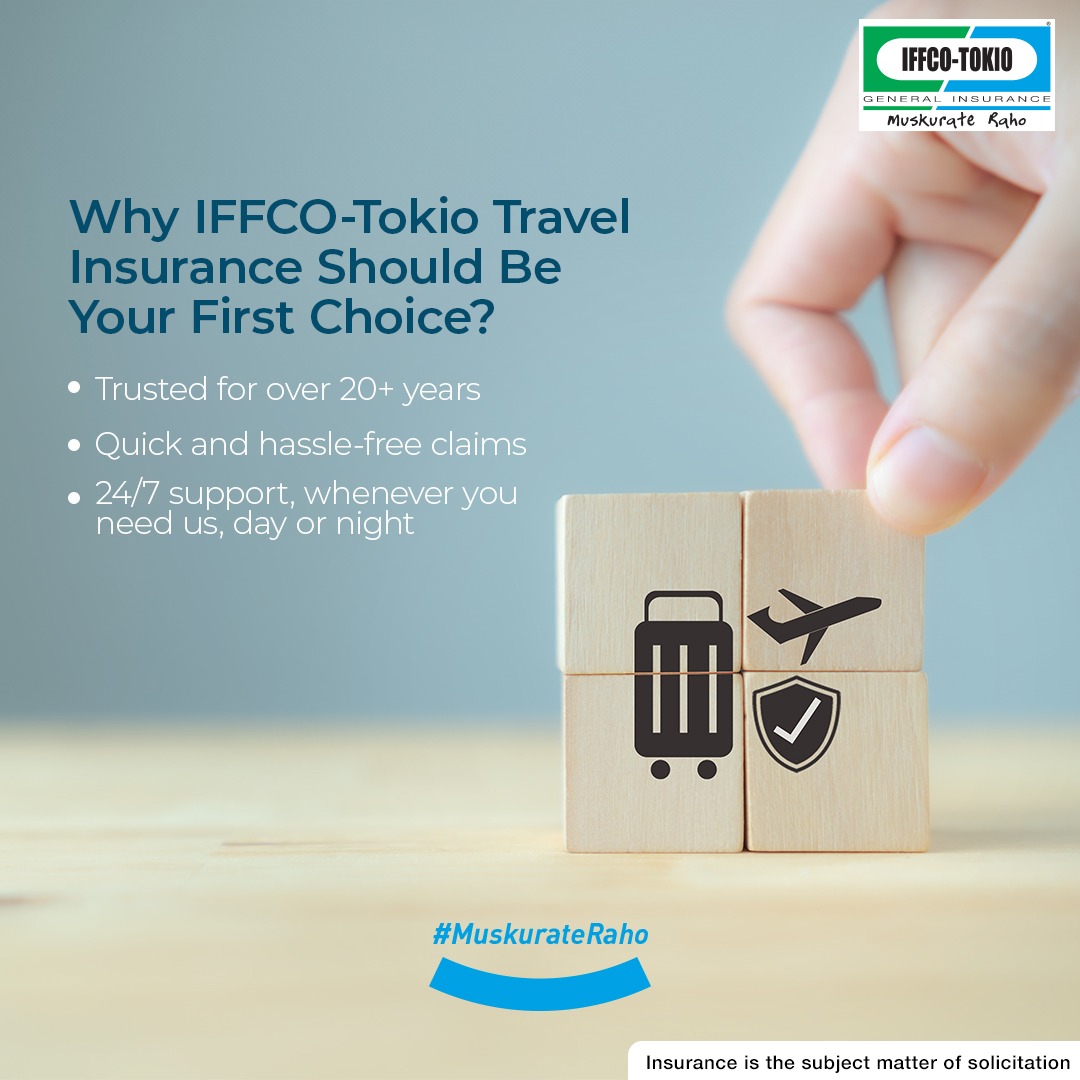 Say goodbye to the stress of total loss of luggage and loss of passports – our insurance ensures you're reimbursed and assisted promptly. Stay protected wherever you go with our overseas medical coverage, allowing you to focus on creating memories. #IFFCOTOKIO #MuskurateRaho