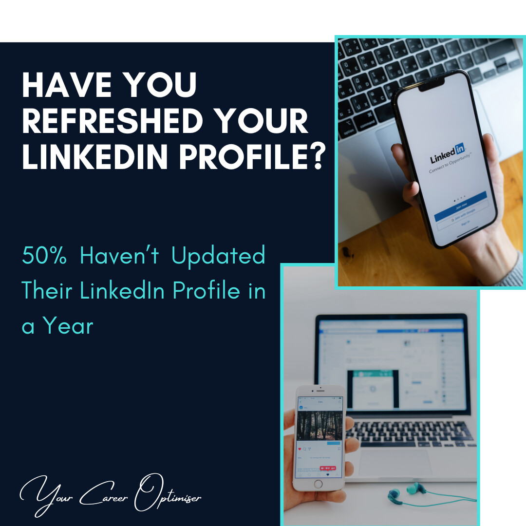 A staggering 50% of LinkedIn users haven't updated their profiles in the past year. 

Keeping your profile current is crucial. 

Here’s why:

1️⃣ Maximise opportunities
2️⃣ Stay relevant
3️⃣ Build credibility

#LinkedIn #LinkedInTips #CareerAdvice #CareerCoach #CareerOptimisation