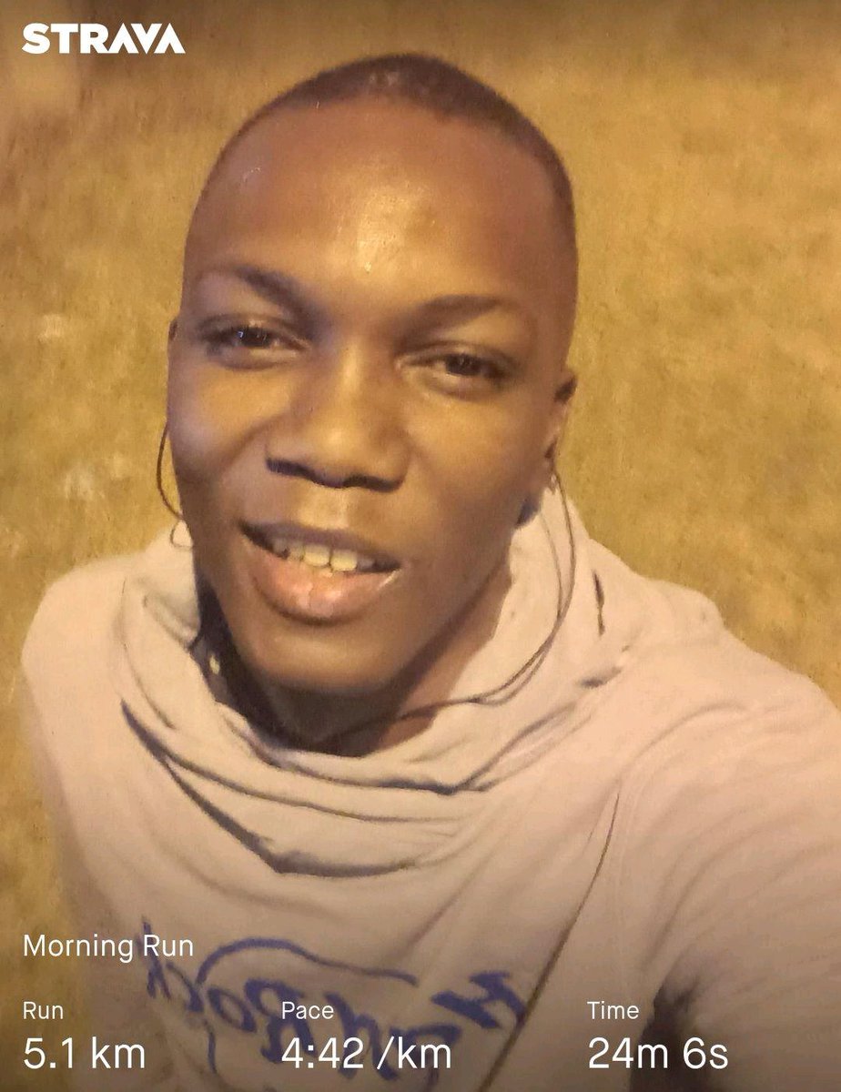 Stix_Rhymez's tweet photo. I couldn't get up this morning
Because the bed was warm and I was snoring
Then remembered to do something that I am enjoying
Streets kept calling and didn't ignore this
#nahmean
#lovewhatyoudoanddowhatyoulove
#enthusiastix
#toprunner
#runningwithtumisole
#sofasigijima https://t.co/DdWhvUMk4E