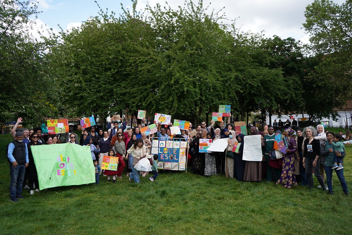 EFALondon's tweet photo. Last week over 200 #ESOL students, teachers, supporters and decision makers from across #London came together for the annual #loveESOL day! We shared ideas about what ESOL means to all of us and how we can secure more funding so that everyone who needs it has access to #ESOL. https://t.co/5MYnXAHO7X