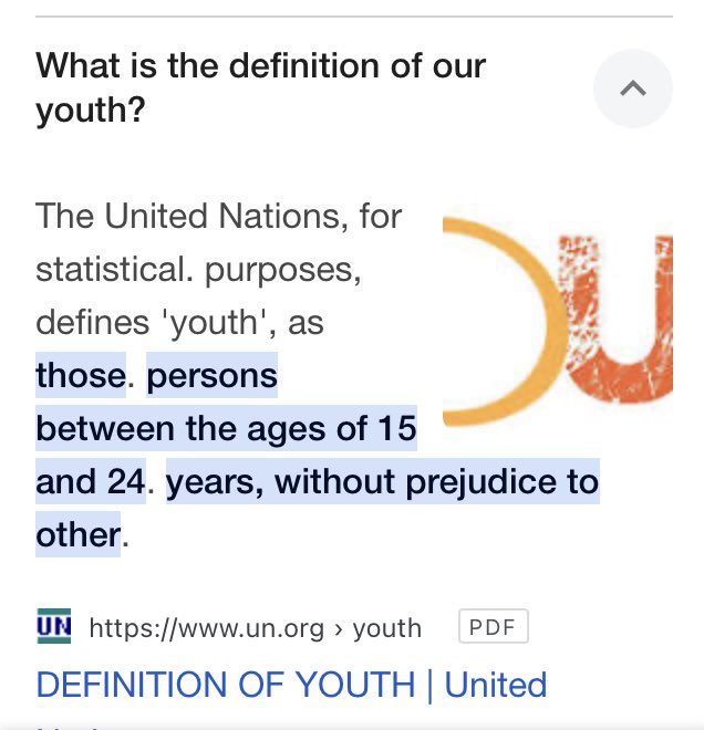 What is the youth age range? 🤔 Help me to understand, specific span of ages that fall within the category of 'youth.' ♶: 19-24 ♴: 25-34 ♵: 35+ ♶: 40+ ♷: 50+