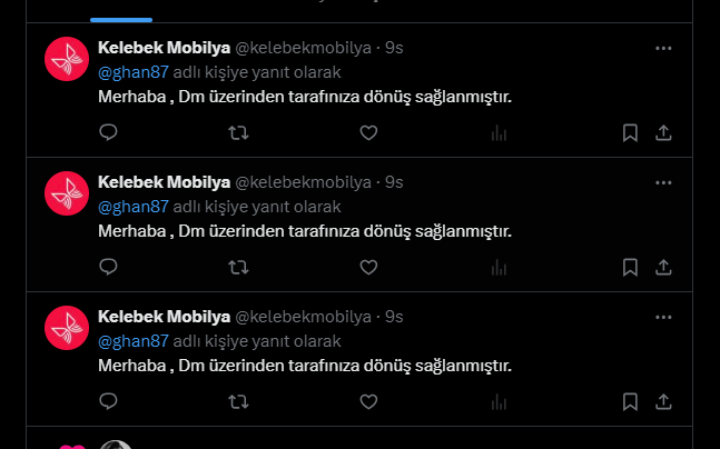 ghan87's tweet photo. @doganlarholding @davutdogan @kelebekmobilya +Ayrıca firmanızın hiçbir işe yaramayan sosyal medya robotları.. bunların bizlere kopyala yapıştır cevap vermesi sorunumuzu çözmüyor! Ekiplerinizin çok acil olarak teslimatı sağlaması için kılını kıpırdatması gerekiyor!!! https://t.co/jebTheEsnp