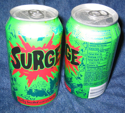 SURGE soda (1997-2003)