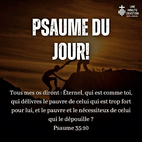 Psalm and Proverb Of The Day!

#PsalmOftheDay
#PsaumeDuJour 
#ProverbOftheDay 
#ProverbeDuJour 
#AMinuteJesusDevotional 
#UneMinutedeDévotionSurJésus