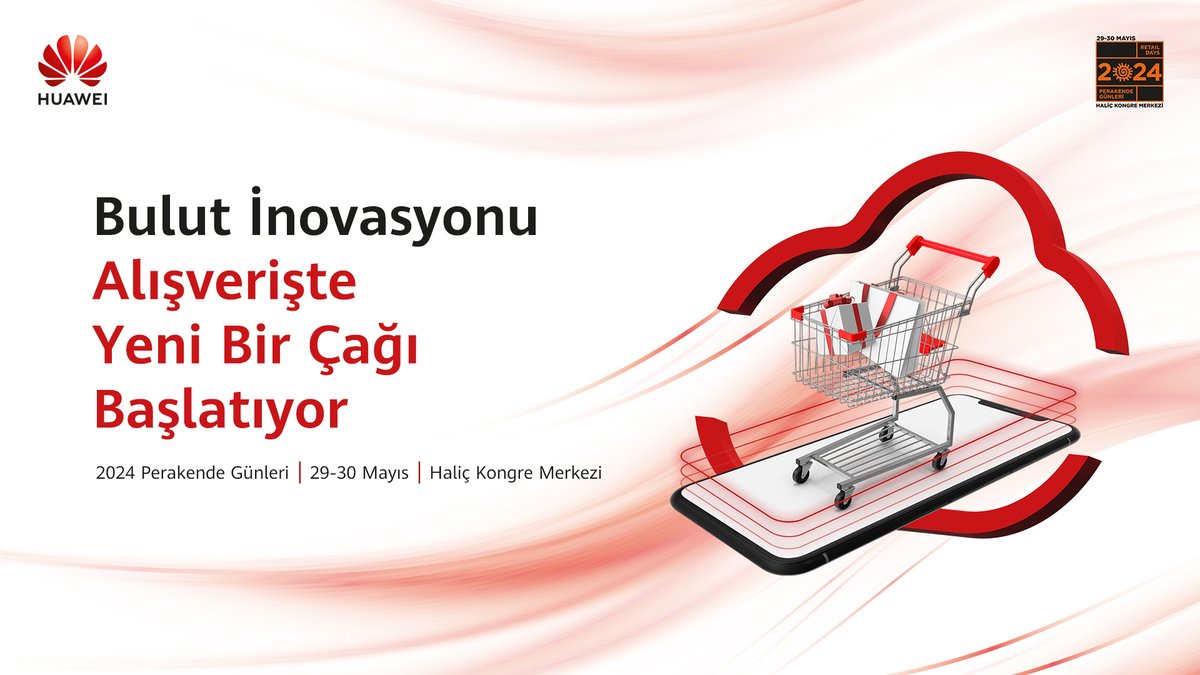 29-30 Mayıs tarihlerinde gerçekleşecek, Huawei Cloud Türkiye ve Huawei Enterprise Türkiye’nin sponsor olarak katılacağı 2024 Perakende Günleri etkinliğinde tüm müşterilerimiz ve iş ortaklarımızla bir araya geleceğiz. #Huawei #HuaweiCloud