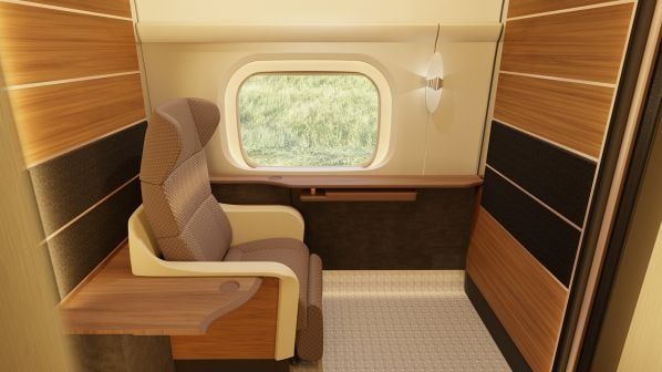 First Class Cabin - SAVEATRAIN.COM #trains #japan #highspeed #jrcentral #privatecompartments