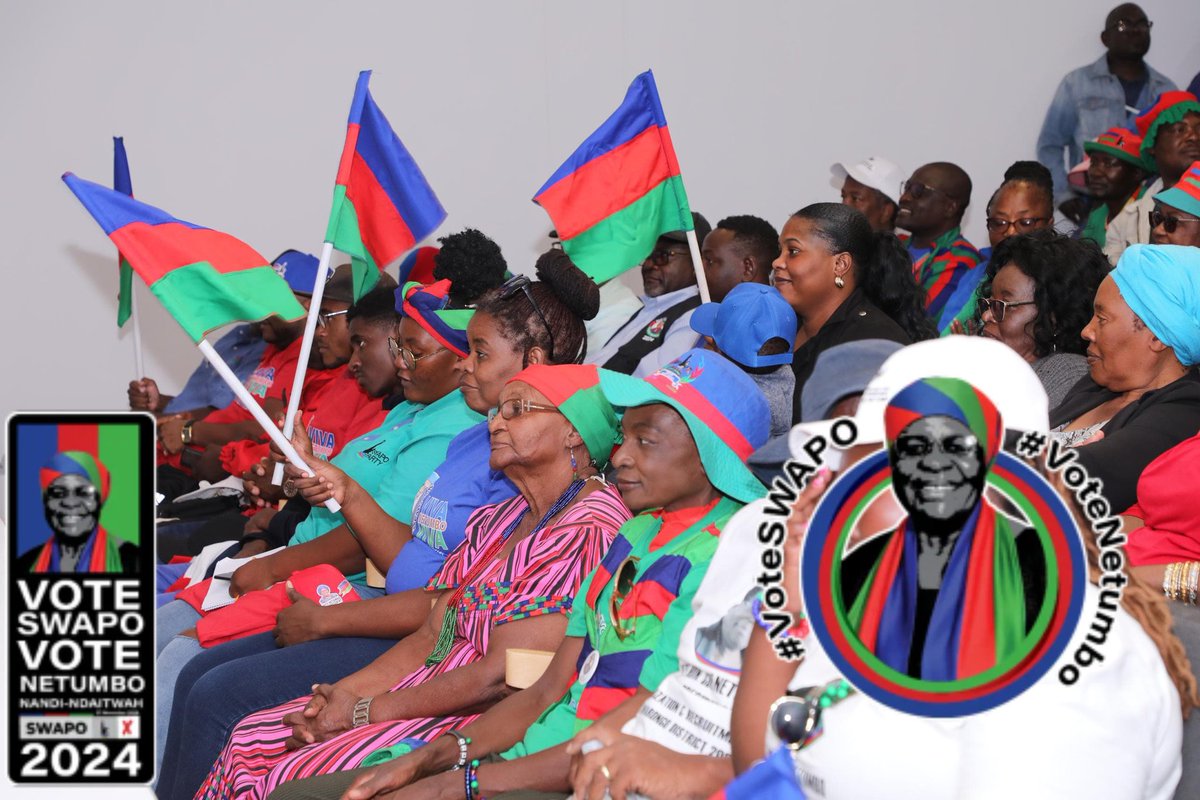 #Netumbo24 had an engaging #MeetAndGreet with comrades in Otjiwarongo on 21 May 2024. #VoteSWAPO #VoteNetumbo 💙❤️💚