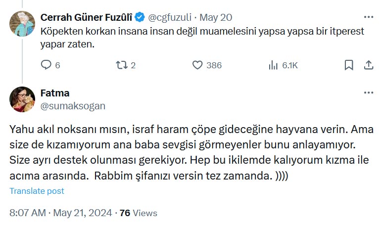 İtperestlerin taktik hep aynı: Konuyla alakasız saçma sapan bir cevap ver, mantıklıymış gibi bir iki cümle kur, vicdanlıymış ve karşıdakiyle empati kuruyormuş gibi söz söyle, üstüne bir de hayır duada bulun. Sonra sen bu saçmalığa cevap vermeyince de, cevap bile veremiyor ol.