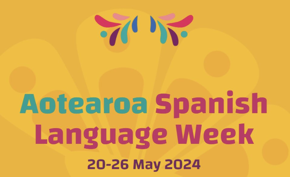 Hola! Aotearoa Spanish Language Week is from May 20 to 26. Join us on Friday, May 24th, at the Cafeteria for an exciting event featuring vibrant dances, beautiful Spanish songs, and fun, easy Spanish lessons!
#AotearoaSpanishWeek #SpanishCulture #LearnSpanish