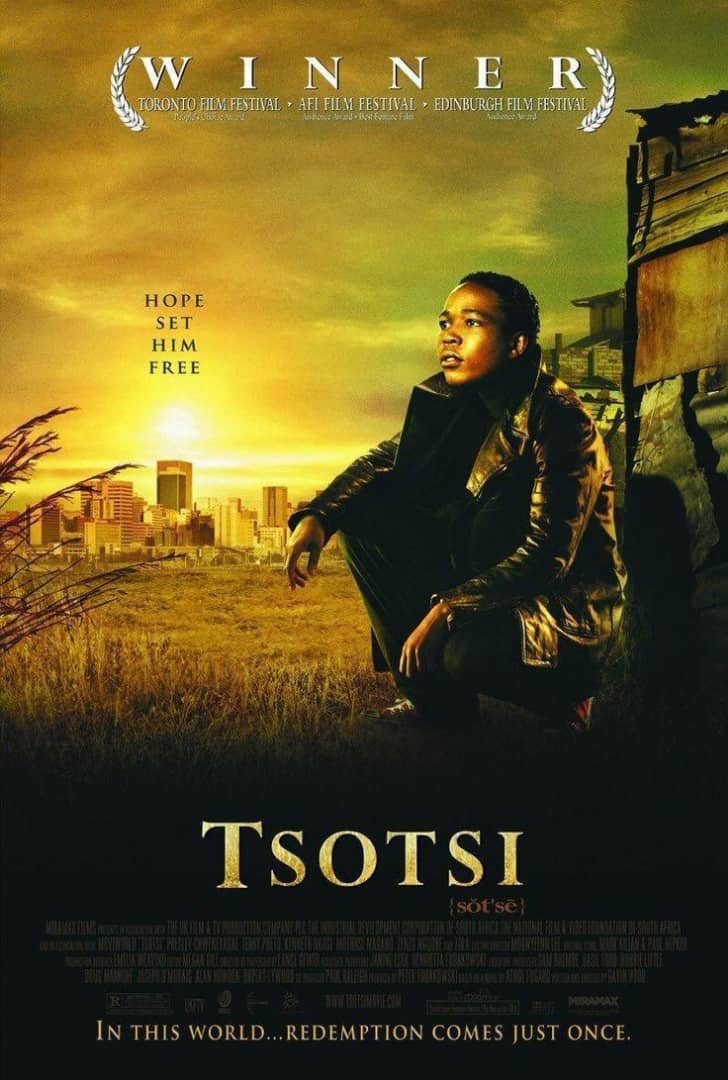 Must-see African cinema! 'Tsotsi' (2006) won the Oscar for Best Foreign Language Film. A gripping story of redemption & struggle in Johannesburg. Powerful South African film that's a must-watch for fans of African movies! #Tsotsi #RAS24UG