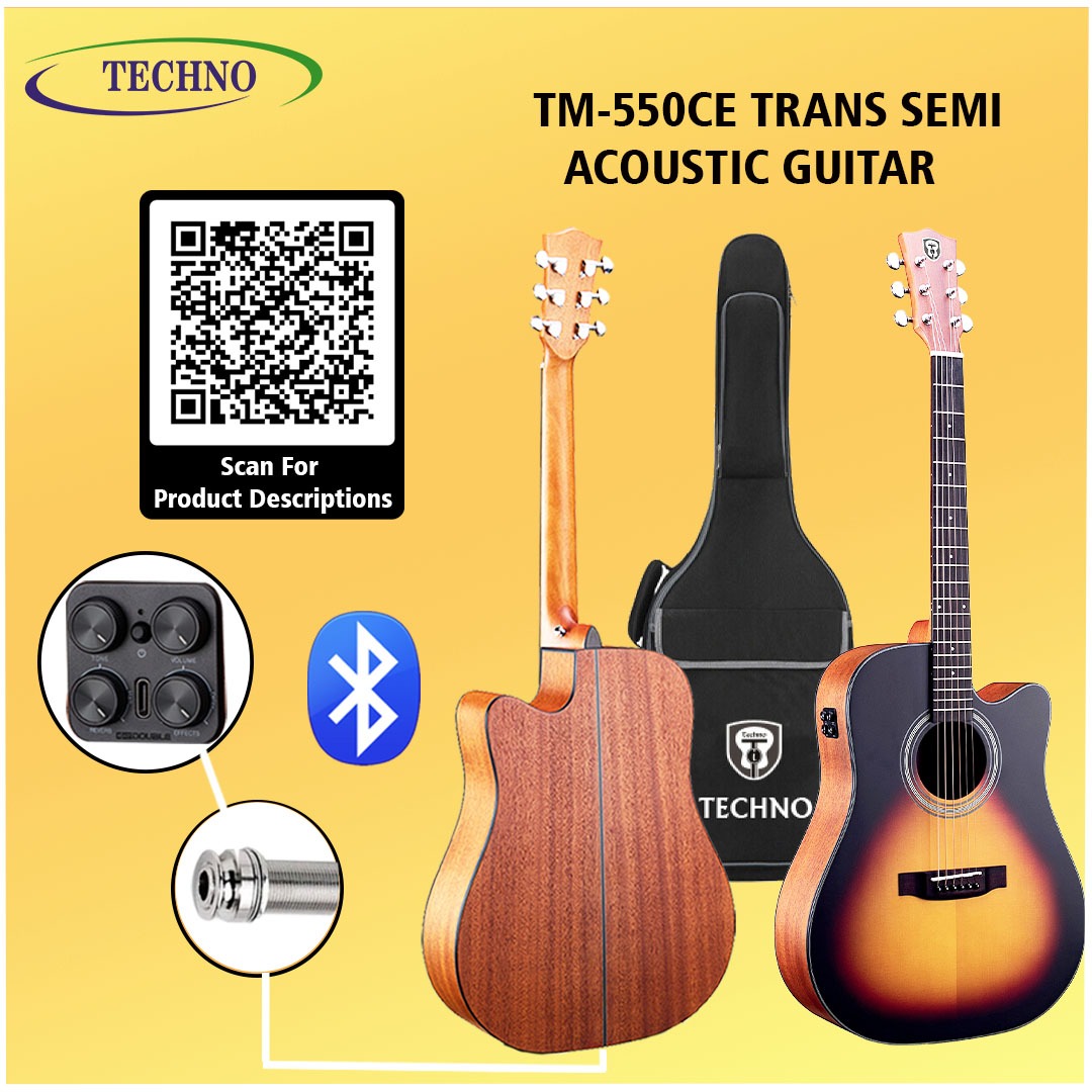 Trans Semi-Acoustic Guitar TM-550CE🎸🔥❤️
𝗗𝗲𝘀𝗰𝗿𝗶𝗽𝘁𝗶𝗼𝗻:
👉Size:- 41 Inches
👉Bridge:- Rosewood
👉Colour:- NT/SB/BK
👉Top:- Solid Spruce

#technomusicindia #technomusic #technoguitars #technoguitar #guitarplayer #guitarsolo #guitarrista #guitarist #guitarlife