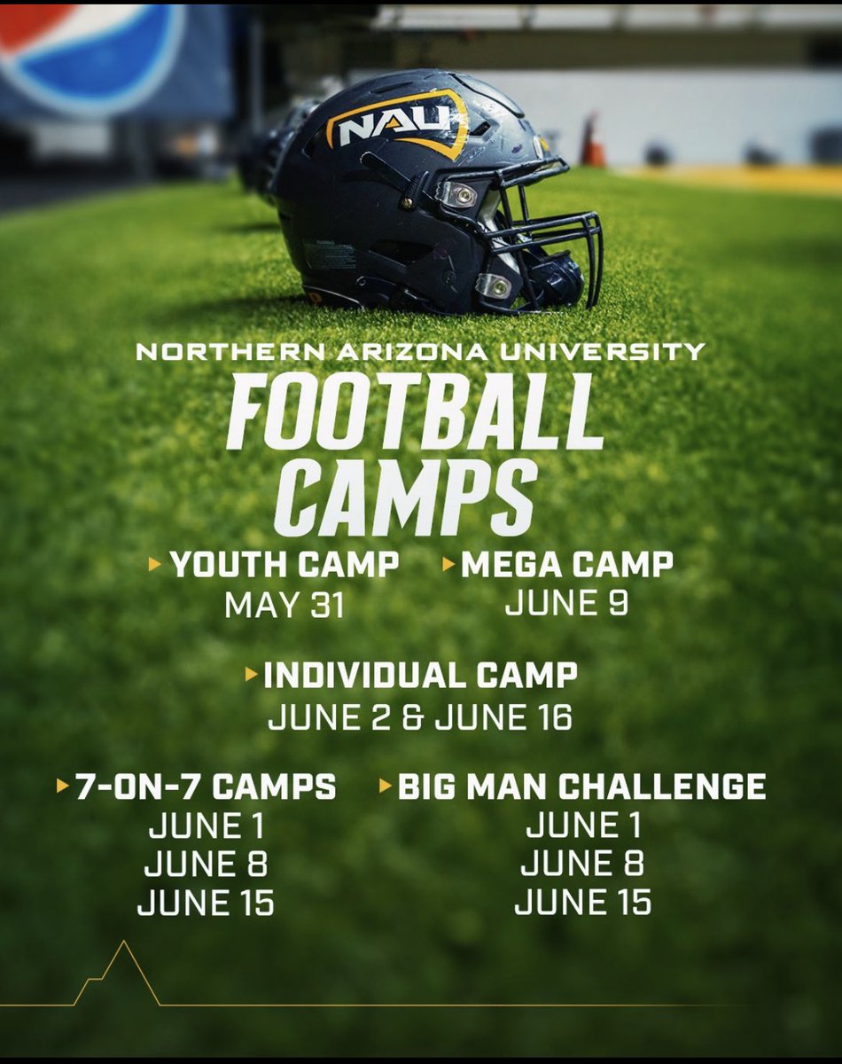 I’ll be attending The Individual Camp @NAU_Football June 2nd