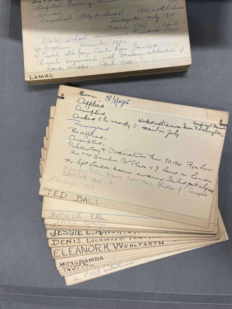 Our new blog looks at the history of the Peruvian Inland Mission (founded in 1930) through the mission's index cards. These documents provided important details about the situation of mission stations and the lives of missionaries. cswc.div.ed.ac.uk/2024/05/index-…