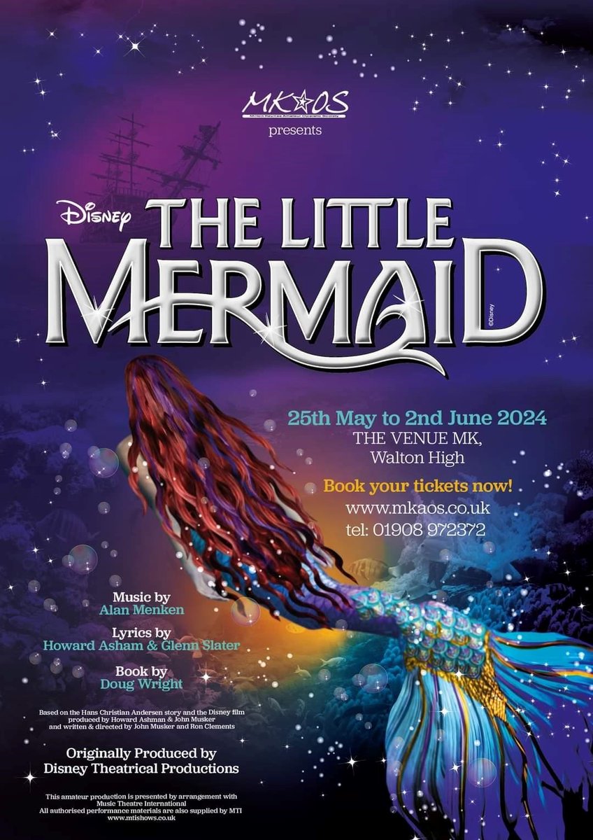 We say 'break a leg' to our very own Miss Dilley & Mrs Clegg who are performing in Disney's Little Mermaid @VenueMK this half term. It is fun show for all the family & tickets are available from mkaos.co.uk #thinkdenbigh