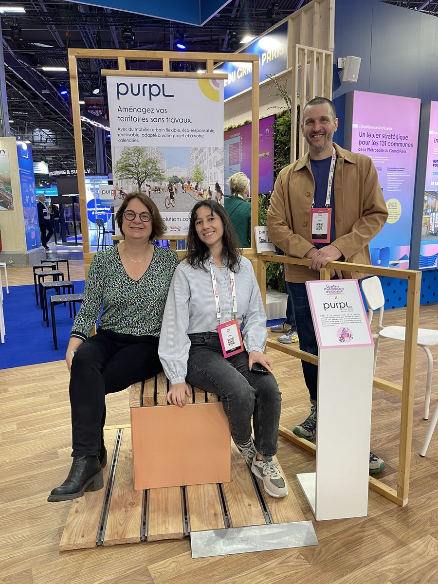 Scx_Flo's tweet photo. Dans le cadre des Quartiers Métropolitains d’Innovations #QMI RDV à @VivaTech sur le stand de la @GrandParisMGP pour présenter l’expérimentation de @Ville_de_Sceaux & #Purpl
Place Urbaine Personnalisable pour le quartier des #Blagis https://t.co/8fQ4RQc6FA