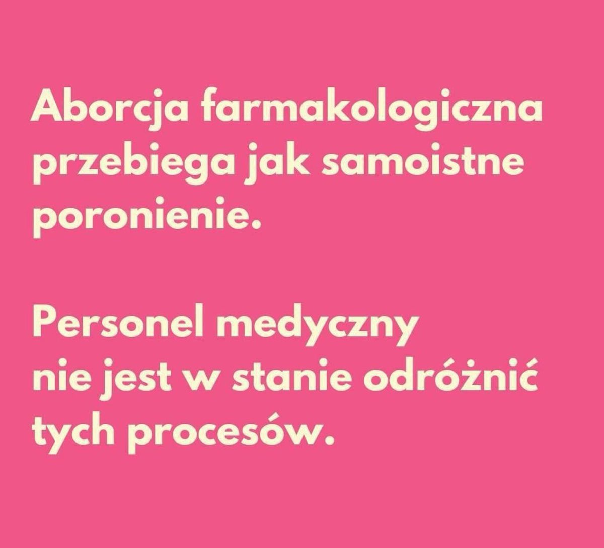 Aborcja tabletkami przebiega identycznie jak samoistne poronienie - ewentualna pomoc medyczna jest potrzebna bardzo bardzo rzadko (< 2%) i polega na podaniu dodatkowej dawki misoprostolu albo doczyszczeniu macicy (najlepiej próżniowo, ale w PL to nie niestety rzadka sytuacja). 🧵