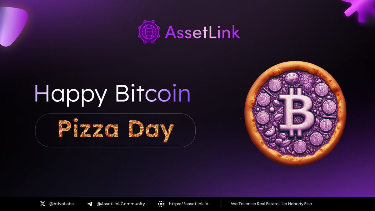 Happy #BitcoinPizzaDay, #AssetLinkers 🍕🔮