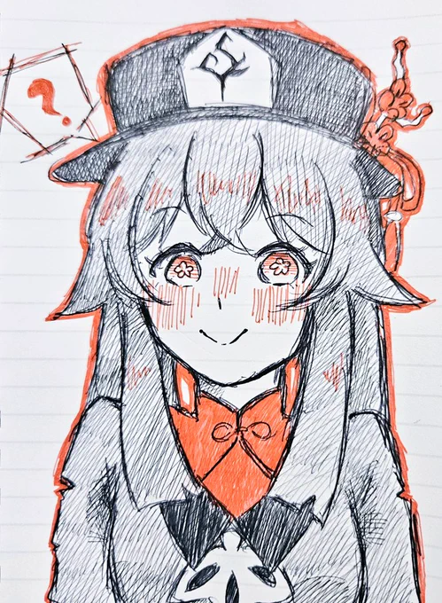 絵を描かないと下手になるね…ごめんね胡桃 