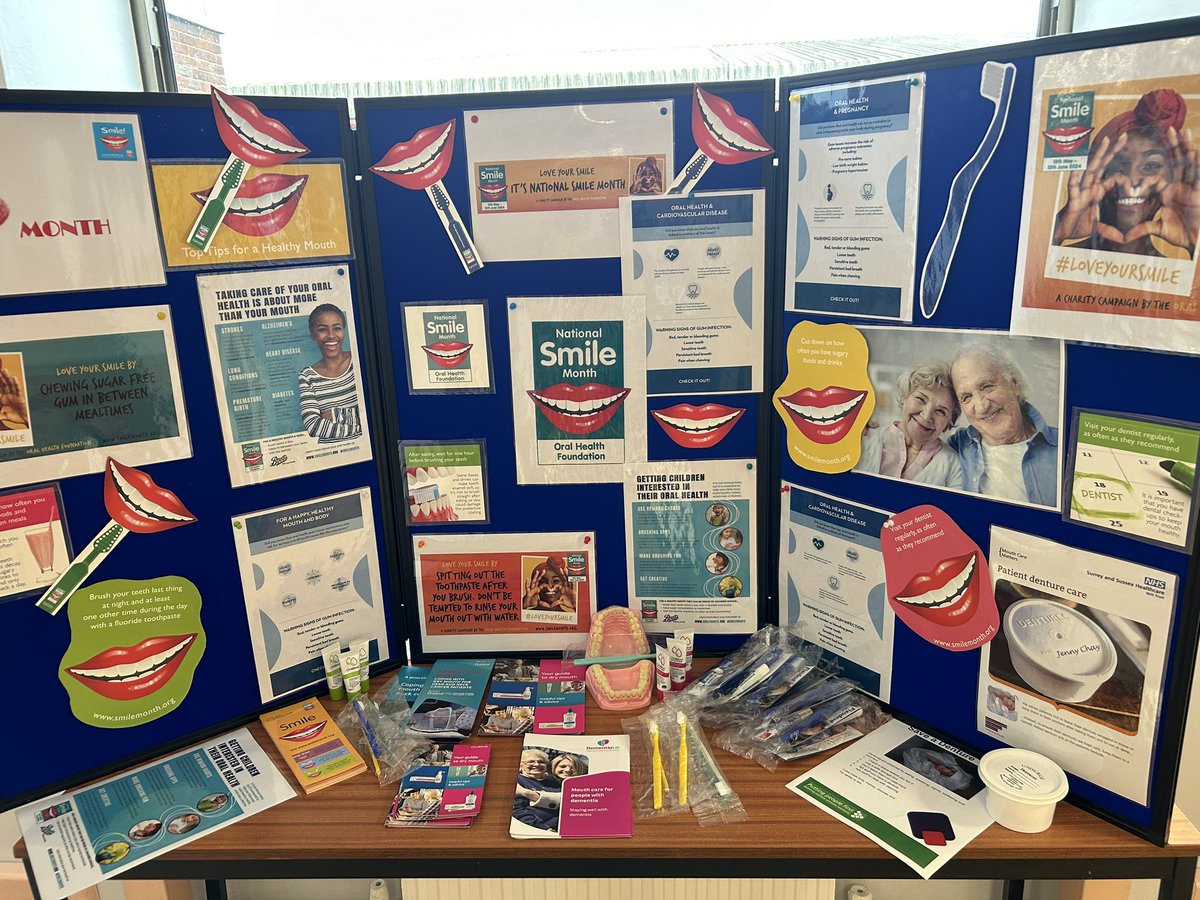 Smile month @sashnhs #mouthcarematters #DementiaCare #smile #Generalhealth #RecoveryPhrase