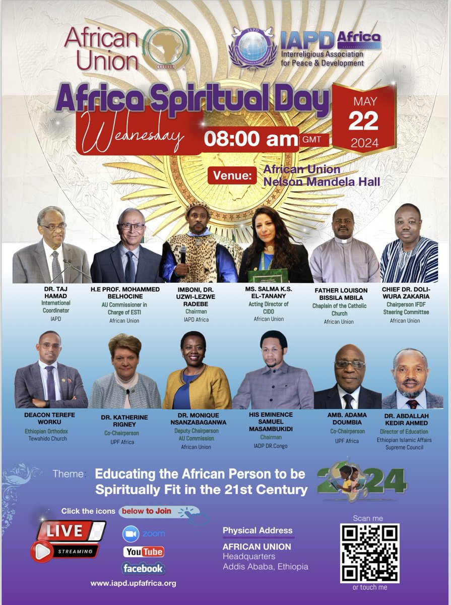 We used to say spirituality must lead but now we say spirituality is leading. #iapdunitingtheworld #africaspiritualday #africamonth