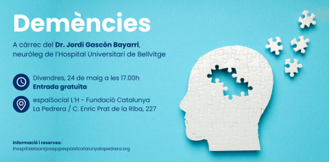 🗣️Demències,  a càrrec del Dr. Jordi Gascón Bayarri, neuròleg de l'#hbellvitge
🗓️ 24 de maig
⌚ 17 h
📍espaiSocial L’Hospitalet de Llobregat
#SocialmentResponsables #orgullbellvitge