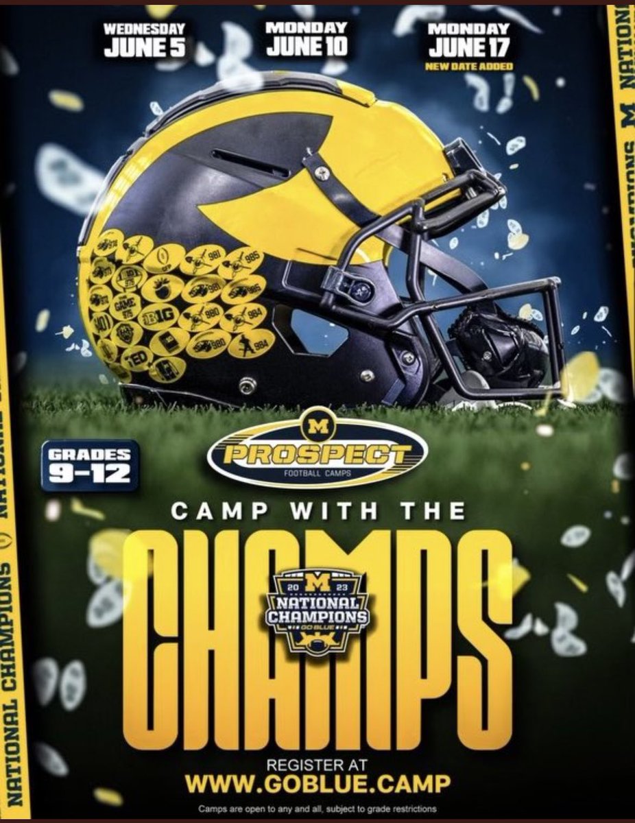 Ill be attending Prospect Camp June 5th @Lionel_Stokes @UMichFootball