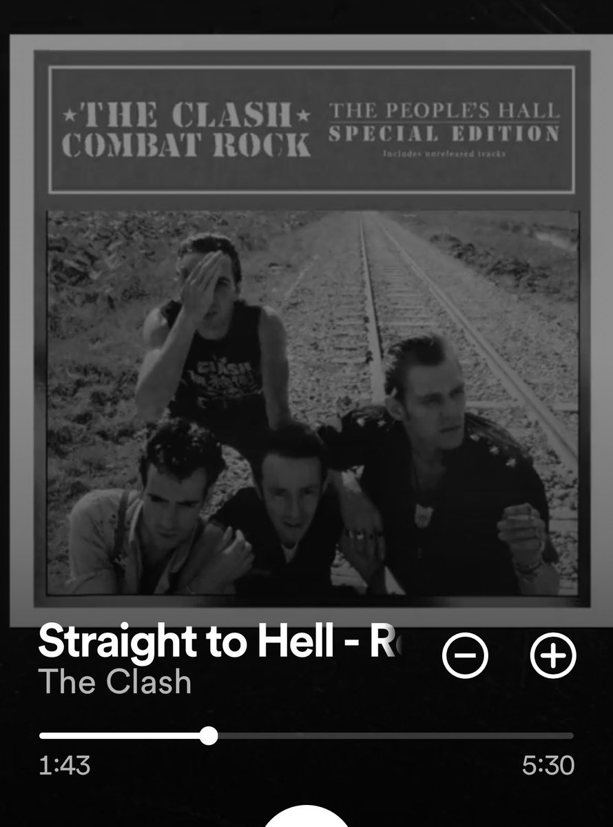 Sticking with #TheClash for my #TubeTracks this week.... Hope this is not a reflection of how my day will go 😂😉🖤... you lot have a brilliant one! #HappyHalfway #StraightToHell -what a track 💥🖤 @NewWaveAndPunk @phatalstu @Schnitzel63 @FatOldAnarchist
