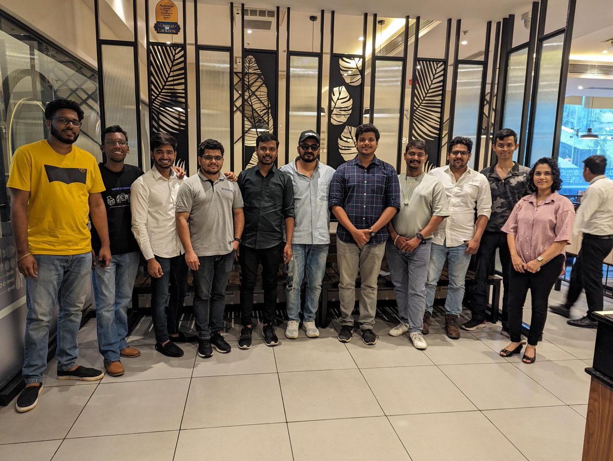 byteridge's tweet photo. This month, our Pune team gathered for a delightful lunch as part of our "Bytes and Brew" series.
It's always refreshing to step away from our screens, share a meal, and strengthen the bonds that make our team so special.
#BytesAndBrew #TeamBuilding https://t.co/aDLobJomF1
