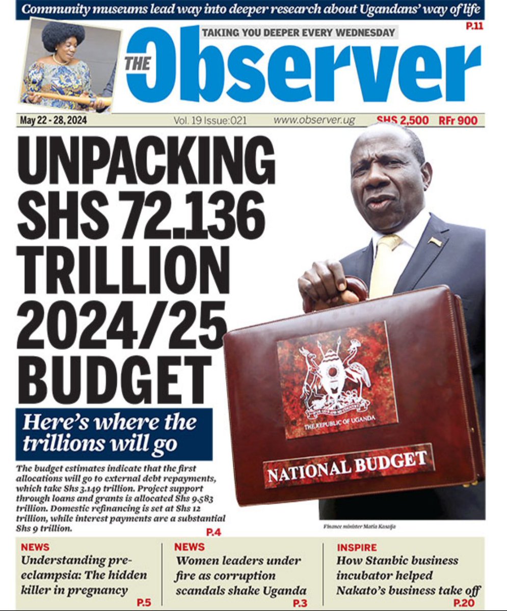 'reducing wasteful expenditures by repurposing large public administration budgets' @observerug quoting Opolot Patrick Isiagi - Chair @UgParliament budget committee. This is a mockery of tax payers. @URAuganda is to tax our intestines to fund the lifestyle of some people in govt.