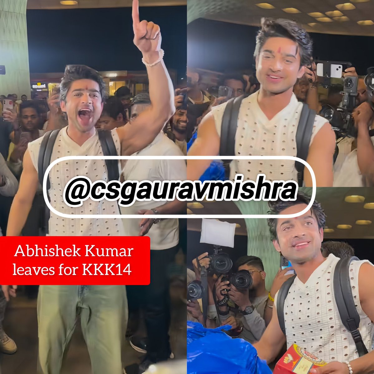 🚨 #AbhishekKumar Leaves for #KKK14 to #Romania 🔥 Like & Follow- @CSGauravMishra Comment- Excited. #KhatronKeKhiladi #KhatronKeKhiladi14