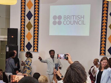 Our team in #Ethiopia were delighted to host author and broadcaster @lemnsissay at a series of events in Addis Ababa, including a screening of the documentary 'The Memory of Me', a storytelling session for young people, and a book fair and signing event, where he presented his