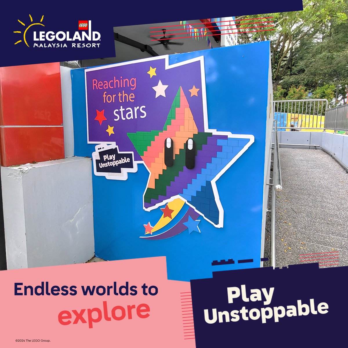 LEGOLAND_MY's tweet image. Let's take the Creative Challenge with Play Unstoppable! With countless worlds to discover, you won't want to miss out on a day filled with unstoppable fun and creativity at LEGOLAND Malaysia Resort. 
Explore: legoland.com.my/explore/shows-… 
#PlayUnstoppable #LLMR #Imaginations.