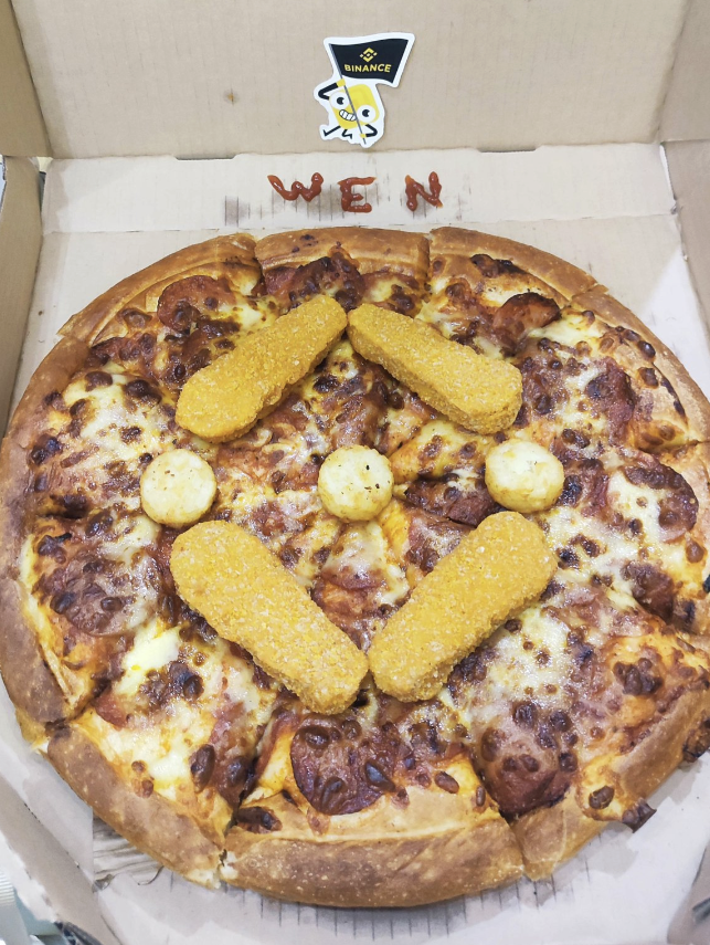 Goujons 🤝 #BinancePizza If you haven't already, don't forget to share your #Binance pizza creations with us for a chance to win $200! 📸 @Wen_YU_2022