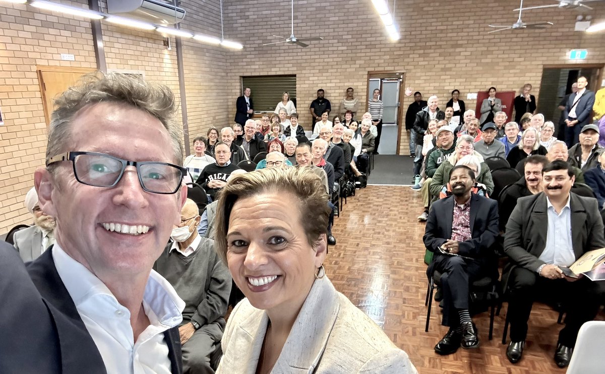 Fantastic community forum in Blacktown with my good mate @MRowlandMP today. All about to protect yourself against scams and financial fraud. The good news is our lan is working with a big drop in scam losses over the last 3 months.