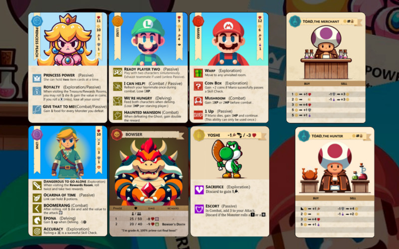 El juego de mesa Mini Rogue presenta su versión de Super Mario gratuita bit.ly/458L0pX #juegosdemesa #SuperMario @Tranjisgames